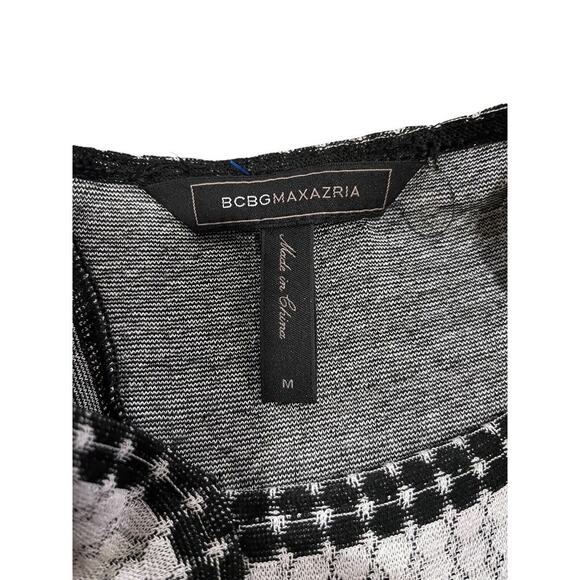 $228 BCBG MaxAzria Kenji Dress Sz Medium M Knit Striped Comfy - Picture 4 of 11